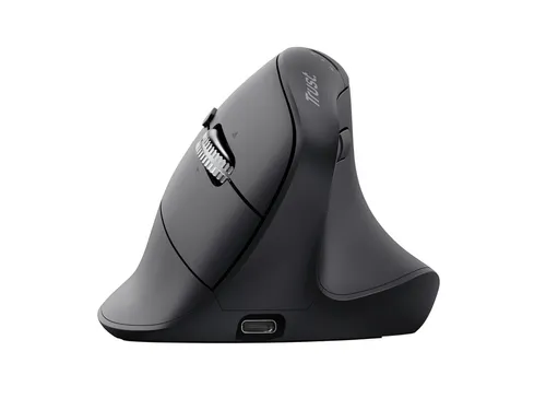 Ergonomische muis Trust hyperscrol Vyran draadloos zwart