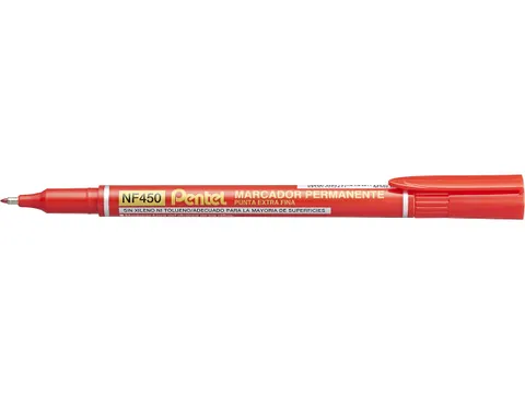 Pentel NF450-B Permanente marker Extra Fijne punt 1,2mm Rood