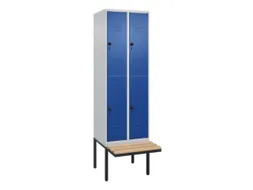 Dubbeldekse dekenkist,HxBxD 2120x600x815mm,2x2vak.,vak B 300mm