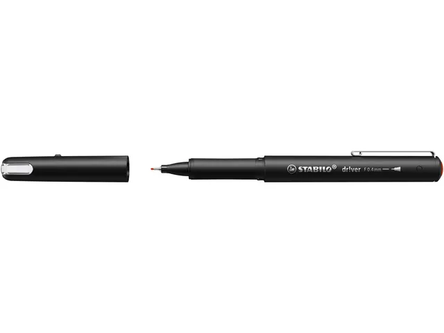 Fineliner STABILO dr!ver Fijne punt 0.4 mm Rood