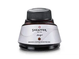 Inktpotje Sheaffer bruin inkt met koffiegeur 50ml