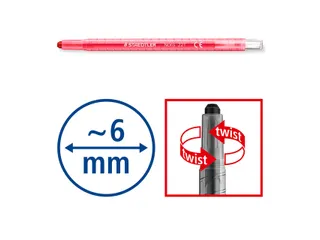 Waxpotlood Staedtler Norix twister set 12 kleuren - 11