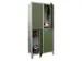 armoire multicases,HxlxP 1850x800x500mm,RAL7035,face avant RAL6011