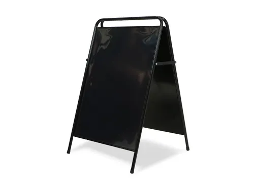 Stoepbord A-Board Elegant Staal Zwart 50x70cm