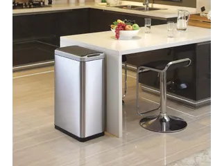 Stijlvolle Afvalbak Phantom Sensor Bin 45 Liter Mat Rvs Zwart - 3
