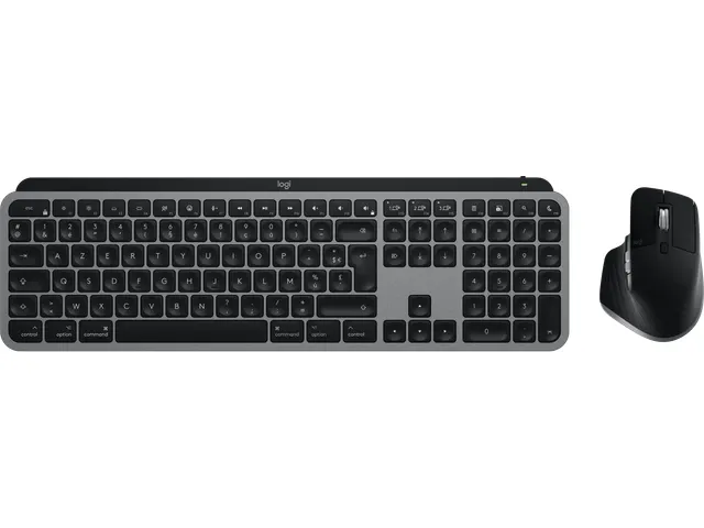 Clavier + souris sans fil RF Logitech MX Keys S for Mac AZERTY noir