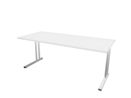 In hoogte verstelbaar bureau,HxBxD 720-840x1800x800mm,Bl-wit