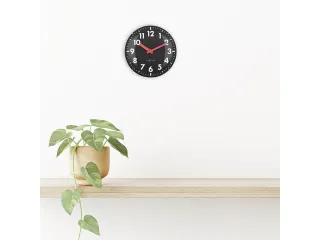 Tafelklok Nextime Duomo Mini 20 cm zwart gebolde glazen lens - 10