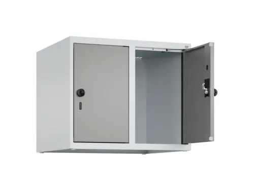 opzetkast,v. locker,2vak.,vak B 300mm,HxBxD 500x600x500mm,draaigrendel