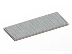 legbord van plaatstaal,v. breedvakstelling,BxD 2000x800mm,vakl. 500kg