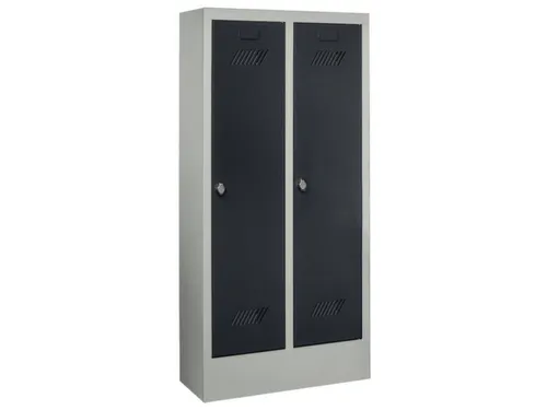 lockerkast v. kinderen,HxBxD 1300x530x300mm,2vak,RAL7035,front RAL7016