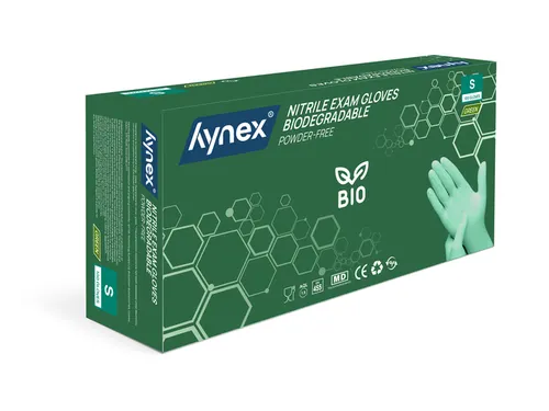 Handschoen Hynex nitril Bio S groen 3.5gr 100 stuks