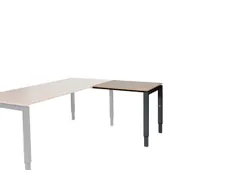 Domino Aanbouw Hoogte Verstelbaar 800x600mm Hav/Kers 25mm Zwart