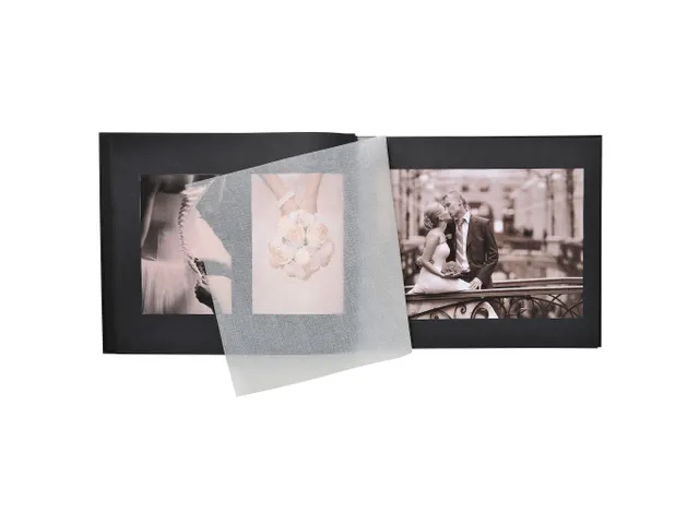 Fotoalb HARMONY schr oef 37x29cm 40bl zw