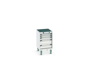ladekast HxBxD 880x525x650mm 5laden romp RAL7035 front RAL7035 - 7