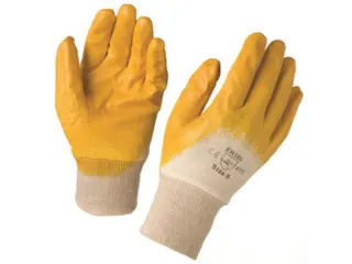 My-T-Gear N19120 mechanische nitril handschoenen, wit/geel, maat 9 - 1