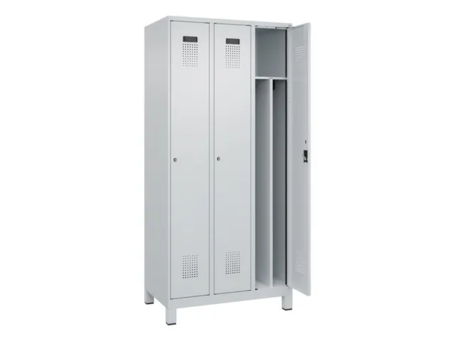 locker voor scheiding van kleding,HxBxD 1950x900x500mm,3vak