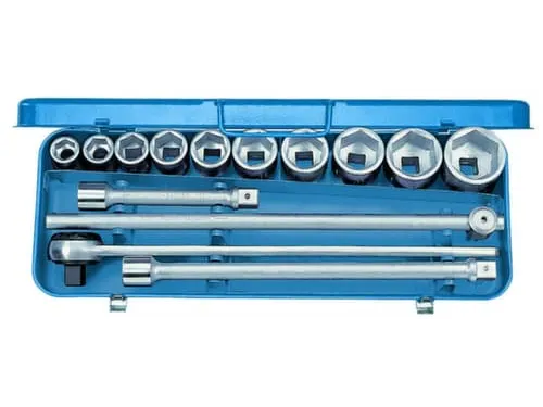 32 EMZ dopsleutelset 3/4 inch 14-delig zeskant 22-50mm