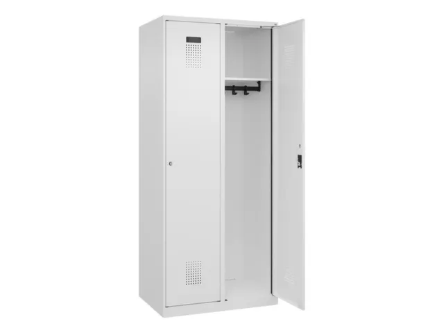 locker,HxBxD 1850x800x500mm,2vak,vak B 400mm,cil.-slot,staand op vloer