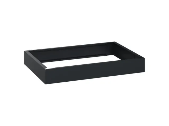 sokkel,HxBxD 100x750x500mm,kunststof,RAL7021,meerprijs