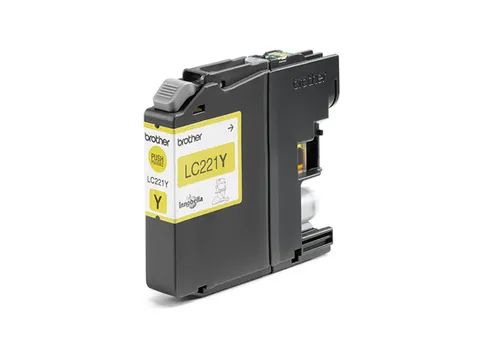 Brother LC221Y, Geel, 1 stuk(s), 260 pagina's, Enkele verpakking