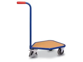 Platformwagen Duwstang 150kg Laadvlak 565x450mm 3 Wielen - 1