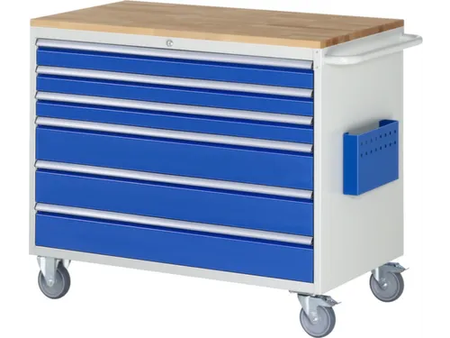 gereedschapswagen 975x1145x650mm beukblad 450kg 6 laden RAL5010