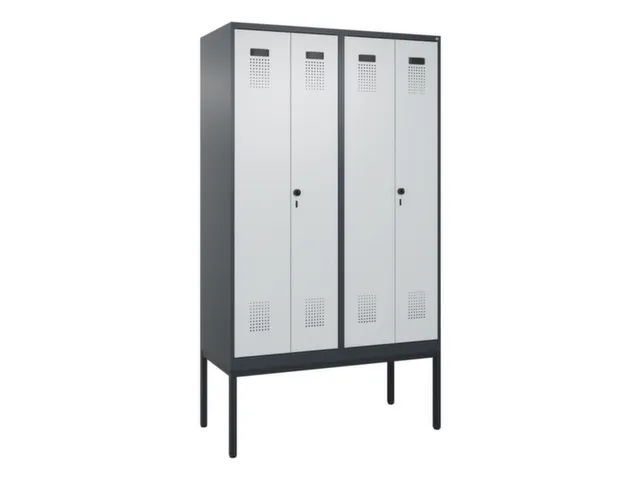 locker voor scheiding van kleding,HxBxD 2120x1200x500mm,4vak