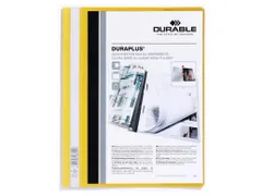 Snelhechtmap Durable Duraplus A4+ geel