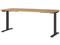 Elektrisch ihv bureau,HxBxD 720-1200x1800x800mm,blad Navarra-eiken