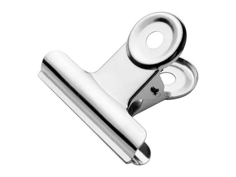 Bulldog klem Westcott 40,3x10mm metaal zilver 10st.