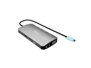 USB-C Metal Nano 3x Display (DP, HDMI and VGA) Docking Station + Power - 2