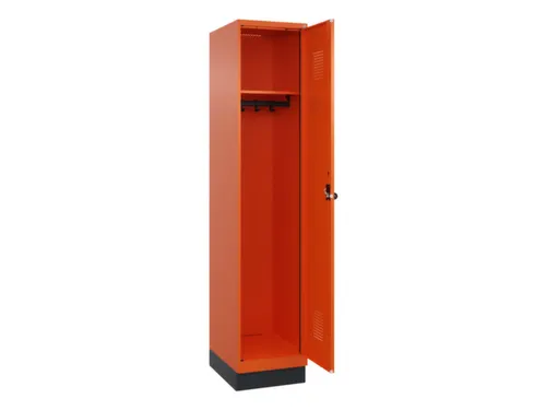 locker,HxBxD 1950x400x500mm,1vak,vak B 400mm,draaigrendel,sokkel