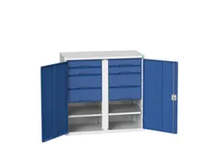 universele kast,HxBxD 1000x1050x550mm,2xStalen bodem,8lade(n)