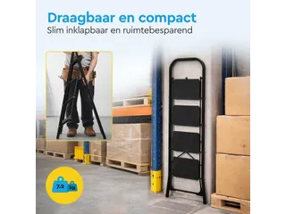 Huishoudtrap BRASQ 4 treden SLM400 zwart - 18