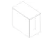 armoire à pharmacie HxlxP 720x450x800mm finition Chêne