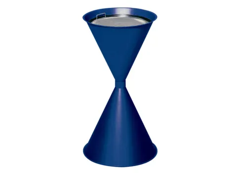 Zandasbak Staalplaat 730x400mm Ronde Trechter Verzinkt Ral5010