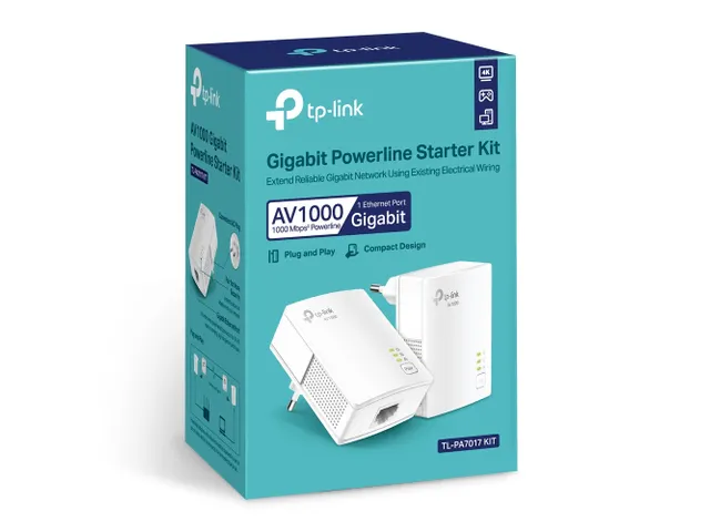 TP-Link Gigabit Powerline Adapter TL-PA7017 Kit