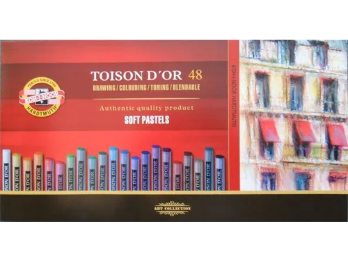 Pastelkrijt Koh-I-Noor Toison 8516 rond 48 stuks assorti