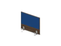opzetpaneel v. bureau aanbouw zijkant 600mm Bruin Hickory BN6016-blauw