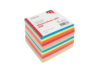 Memoblok Quantore 90x90mm 700vel losbladig assorti - 1