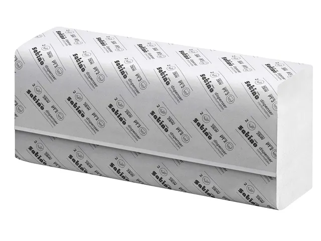 Handdoek Satino Prestige PT2 w-vouw 2-laags 20,6x32cm wit 276600