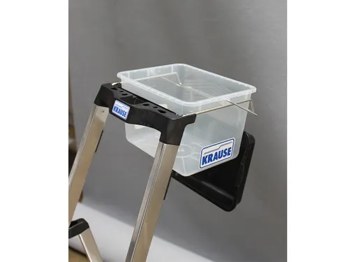 Emmer,V. Trapladder,8L,Kunststof,Transparant
