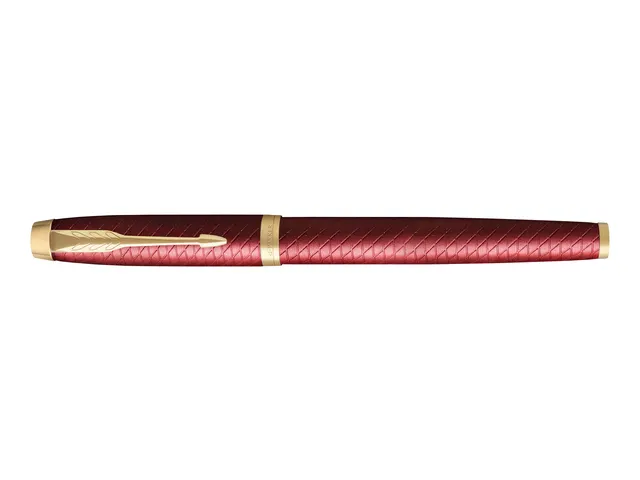 Vulpen Parker IM Premium Red Lacquer GT Finish Fijn Blauwe inkt
