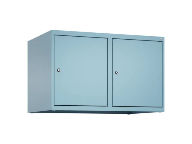 opzetkast,v. locker,2vak.,vak B 400mm,HxBxD 500x800x500mm,cilinderslot