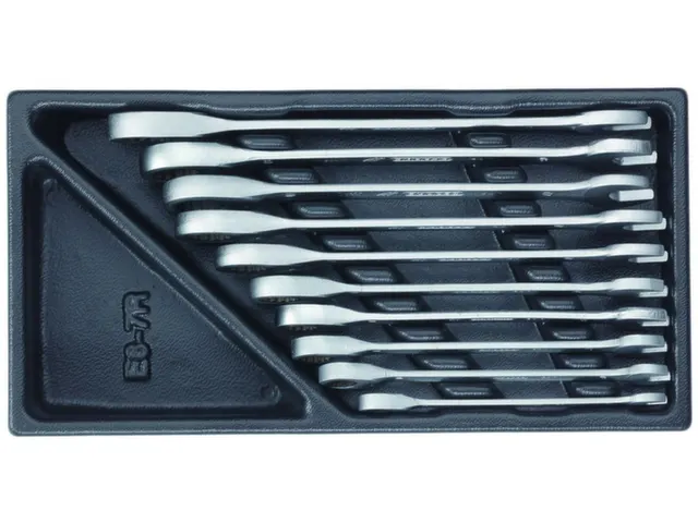 1500 ES-7 R Set steeksleutels met ringratel in 1/3 ES-module