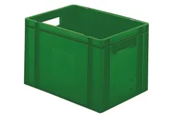 Euronorm-stapelbak 24l 270x400x300mm Wanden/bodem Gesloten Groen