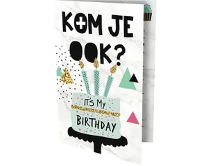 Uitnodiging Cake 13.5x9cm - 1