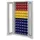 kast met sleufplaat m. bakken,HxBxD 1950x1000x410mm,72bakken PE