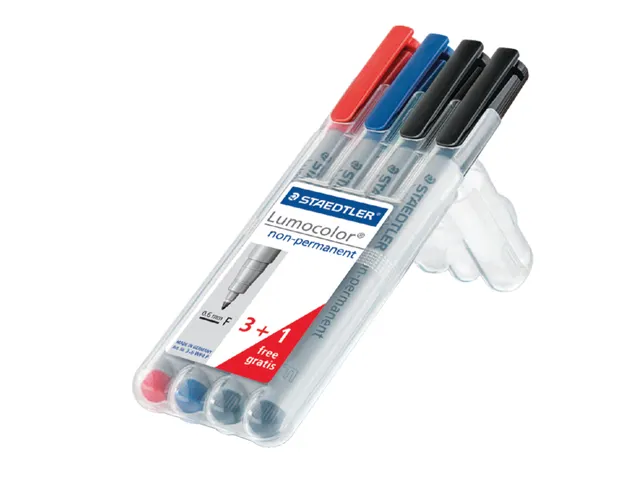 Feutre Rétroproj Staedtler Lumocolor F316 Non Perm Ass 4pcs